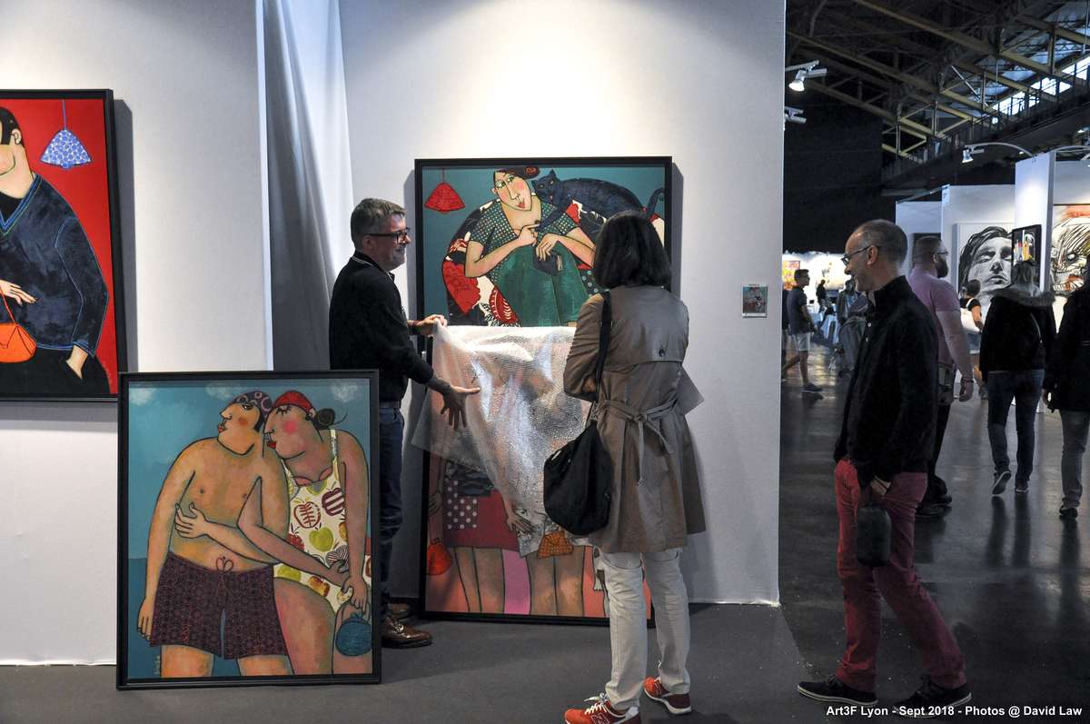 巴黎當代藝術博覽會，art3f，藝術展會現場